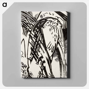 アートパネル-Horses - フランツ マルク Canvas.