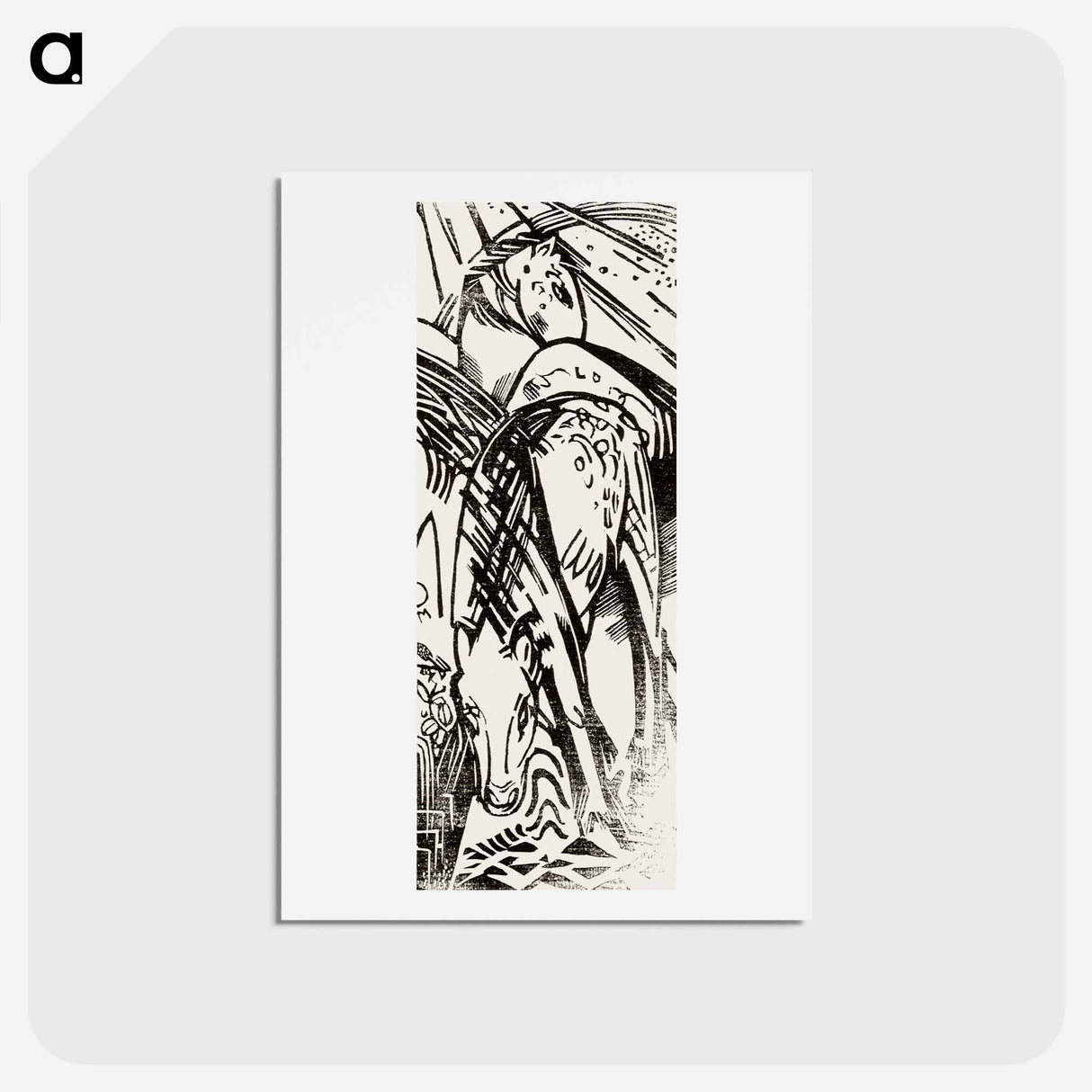 アートポストカード-Horses - フランツ マルク Postcard.