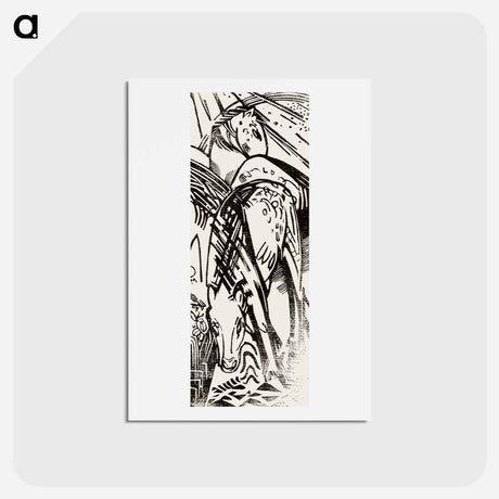 アートポストカード-Horses - フランツ マルク Postcard.