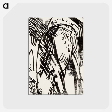 アートポストカード-Horses - フランツ マルク Postcard.