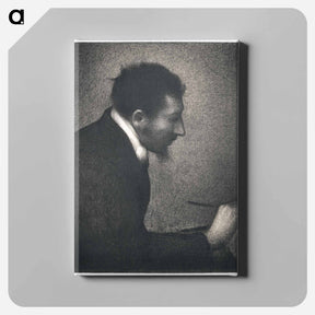 アートパネル-Portrait of Edmond Francois Aman-Jean - ジョルジュ スーラ Canvas.
