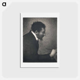 アートポストカード-Portrait of Edmond Francois Aman-Jean - ジョルジュ スーラ Postcard.