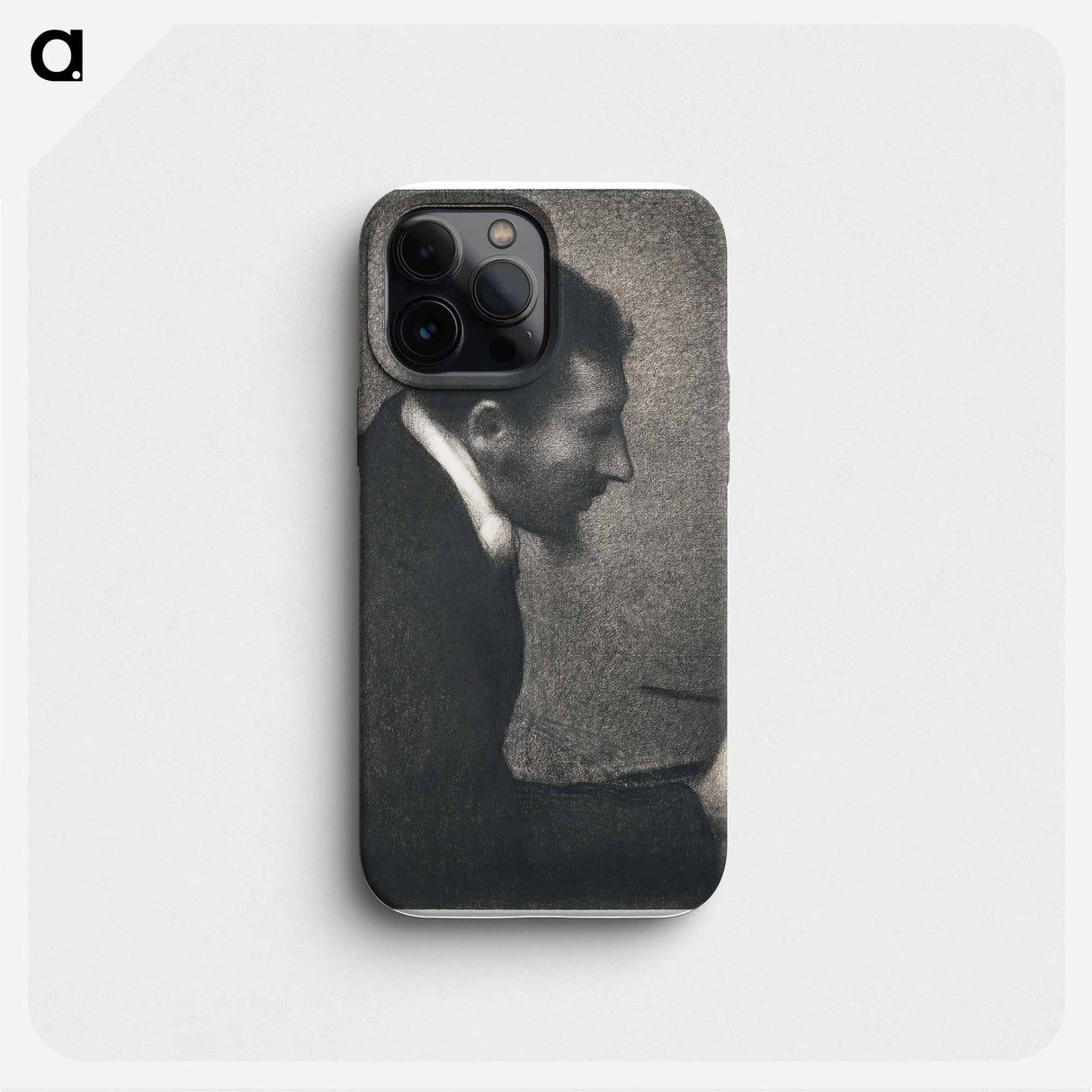 Portrait of Edmond Francois Aman-Jean - Georges Seurat Phone Case.