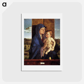 アートポストカード-Madonna and Child - ジョヴァンニ ベッリーニ Postcard.