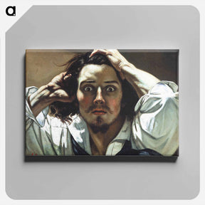 アートパネル-The Desperate Man (Self-Portrait) - ギュスターヴ クールベ Canvas.