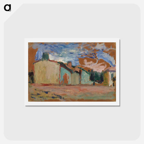 アートポストカード-Houses (Fenouillet) - アンリ マティス Postcard.