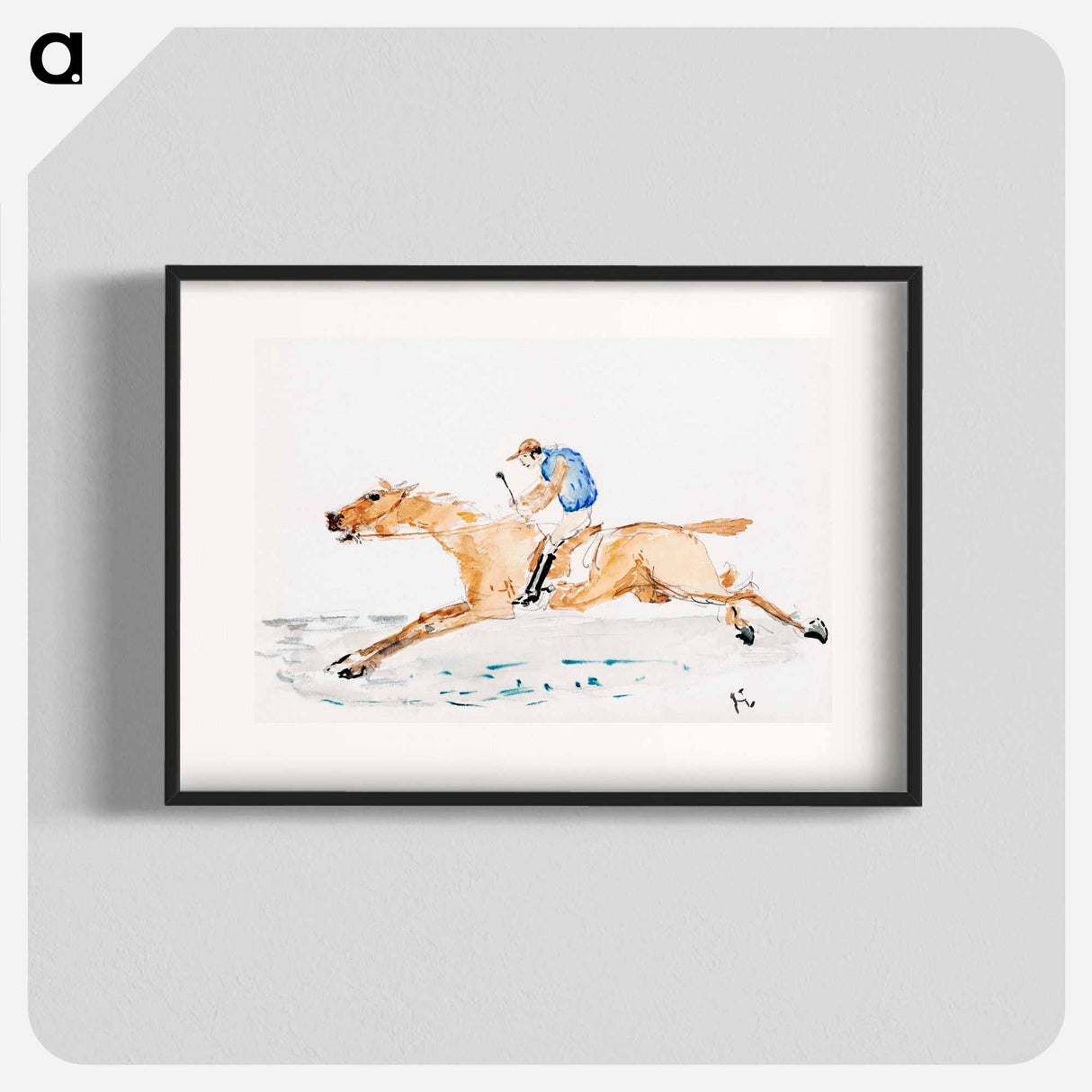 Jockey au Galop - Henri de Toulouse-Lautrec Poster.