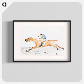 アートポスター-Jockey au Galop - アンリ ド トゥールーズ ロートレック Poster.