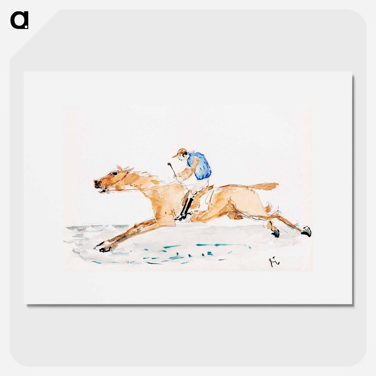 Jockey au Galop - Henri de Toulouse-Lautrec Poster.