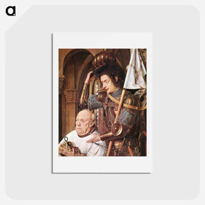 アートポストカード-The Madonna of Canon van der Paele (detail) - ヤン ファン エイク Postcard.