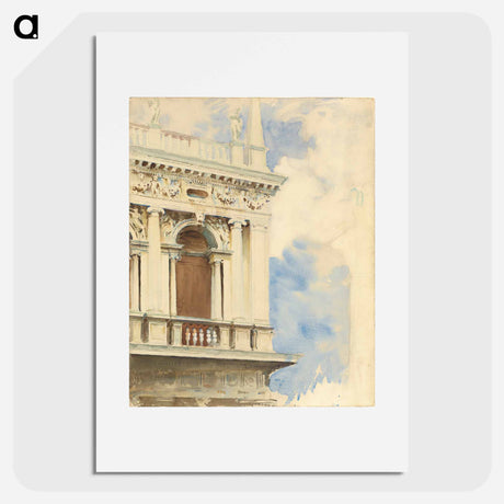 アートポスター-A Corner of the Library in Venice - ジョン シンガー サージェント Poster.