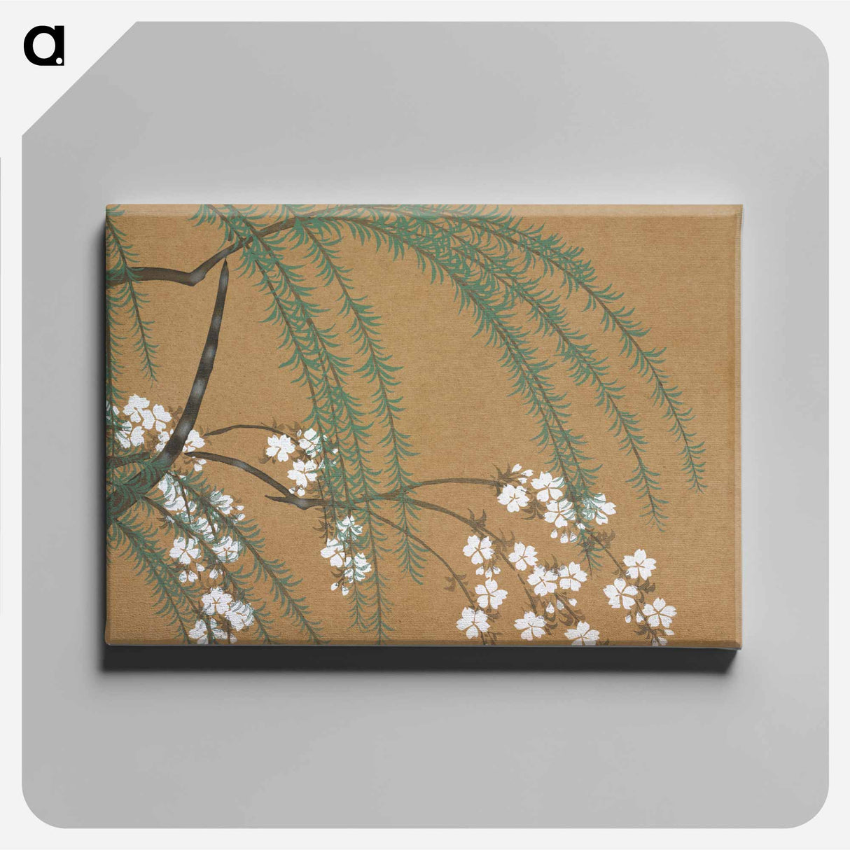 アートパネル-Blossoms from Momoyogusa–Flowers of a Hundred Generations - 神坂 雪佳 Canvas.
