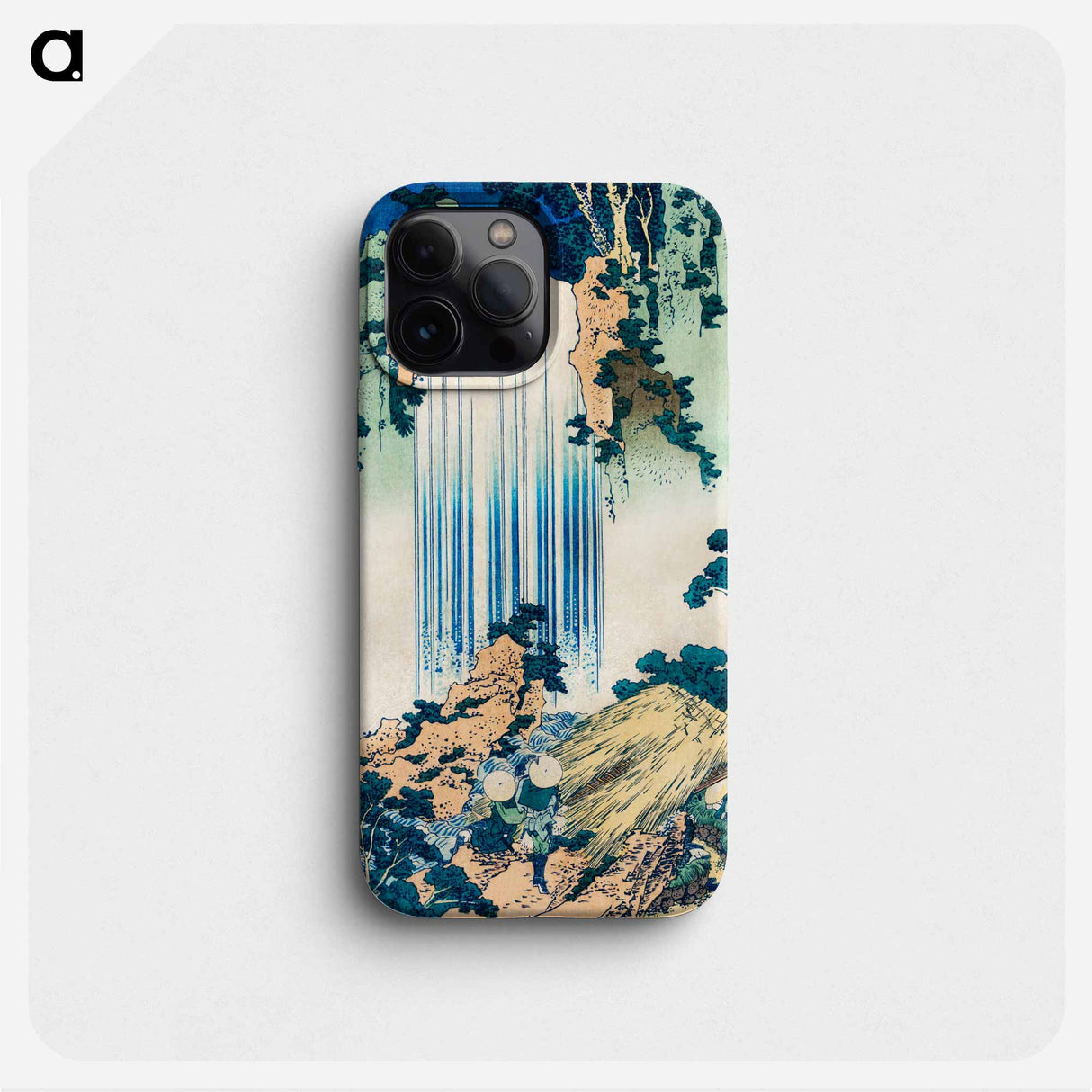 Yoro Waterfall in Mino Province - 葛飾 北斎 Phone Case.