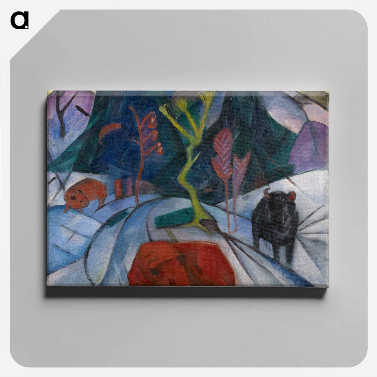 アートパネル-Bison in Winter
 - バーゼル美術館 Canvas.