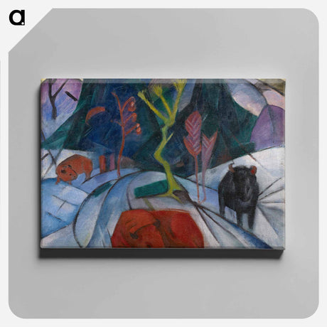 アートパネル-Bison in Winter
 - バーゼル美術館 Canvas.