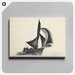 アートパネル-Zeilschip - レオ ヘステル Canvas.