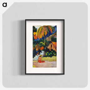 アートポスター-Landscape in Tahiti - ポール ゴーギャン Poster.