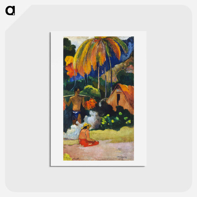アートポストカード-Landscape in Tahiti - ポール ゴーギャン Postcard.
