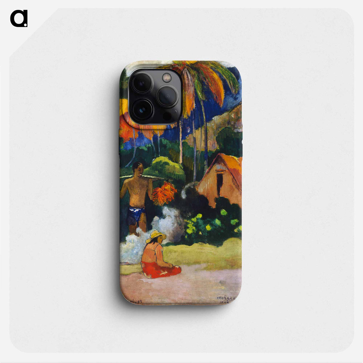 Landscape in Tahiti - ポール ゴーギャン Phone Case.