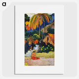 Landscape in Tahiti - ポール ゴーギャン Poster.