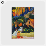 アートポストカード-Landscape in Tahiti - ポール ゴーギャン Postcard.