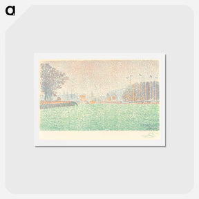 アートポストカード-At Flushing (A Flessingue) - ポール シニャック Postcard.