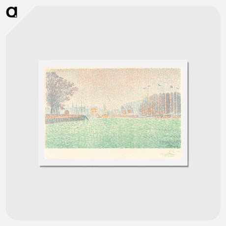 アートポストカード-At Flushing (A Flessingue) - ポール シニャック Postcard.