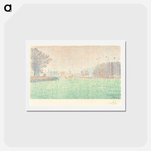 At Flushing (A Flessingue) - ポール シニャック Postcard.