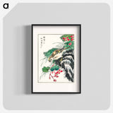 アートポスター-Japanese Hawfinch and Pirus Spectabilis
 - 鳥類図鑑 Poster.