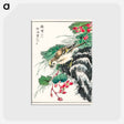 アートポストカード-Japanese Hawfinch and Pirus Spectabilis
 - 鳥類図鑑 Postcard.