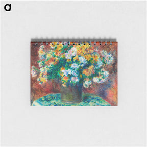 アートメモ帳-Chrysanthemums - ピエール オーギュスト ルノワール Memo.
