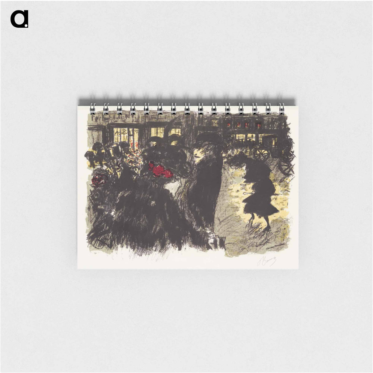 アートメモ帳-The Square in the Evening
 - ピエール ボナール Memo.