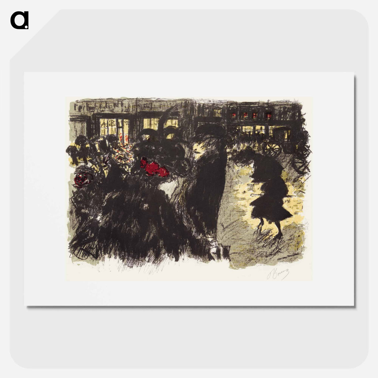 The Square in the Evening
 - ピエール ボナール Poster.