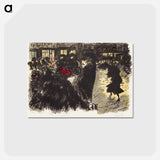 アートポストカード-The Square in the Evening
 - ピエール ボナール Postcard.
