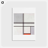 Composition (No. 1) Gray-Red - ピエト モンドリアン Postcard.