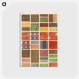 アートポストカード-Nineteenth-Century Ornament Pattern
 - 装飾の文法 Postcard.