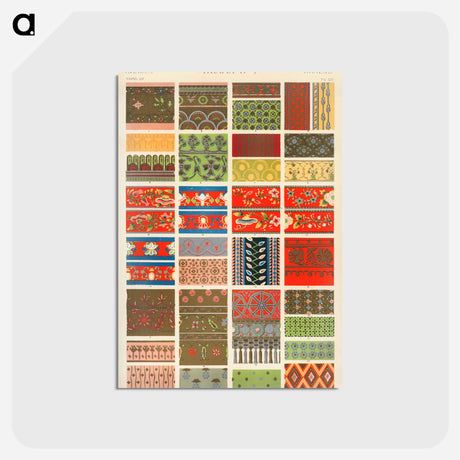 アートポストカード-Nineteenth-Century Ornament Pattern
 - 装飾の文法 Postcard.