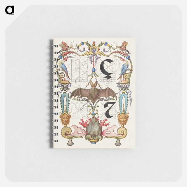 アートメモ帳-Guide for Constructing the Letters ç and tironian et from Mira Calligraphiae Monumenta or The Model Book of Calligraphy
 - 書道のお手本 Memo.