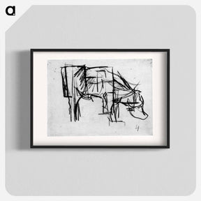 アートポスター-Composition (The Cow) - テオ ファン ドゥースブルフ Poster.