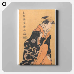 アートパネル-Kabuki Actor Nakamura Kumetarō II as Minato, Wife of Yura Hyōgonosuke in the Play Shinrei Yaguchi No Watashi' - 東洲斎 写楽 Canvas.