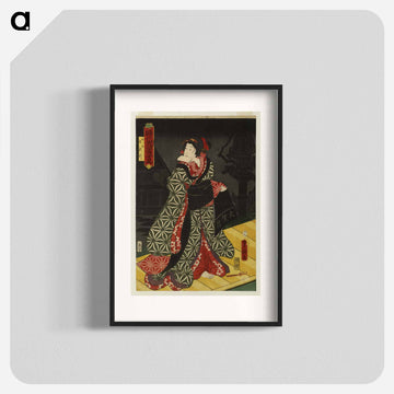 The Actor Iwai Kumesaburō III Performing as the Girl Yae, later Seyama
 - 歌川 豊国 Poster.