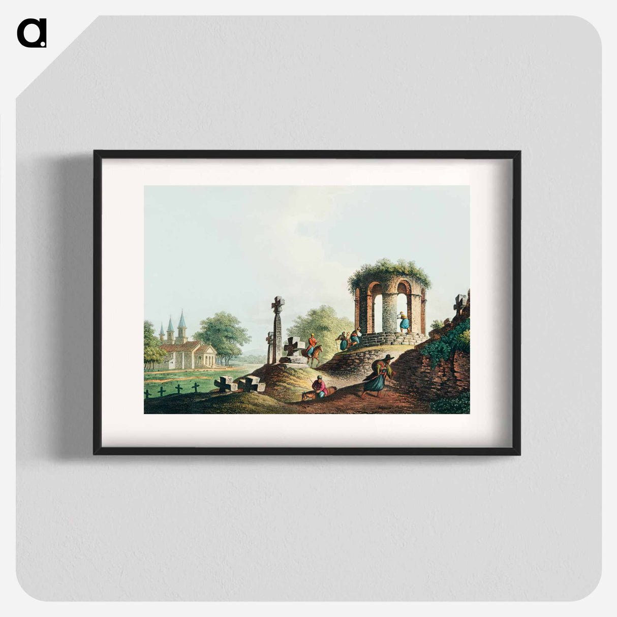 View near Bucharest - View of the Ottoman Empire Poster.