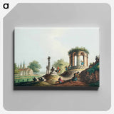View near Bucharest - View of the Ottoman Empire Canvas.
