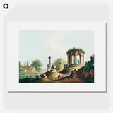 View near Bucharest - View of the Ottoman Empire Poster.