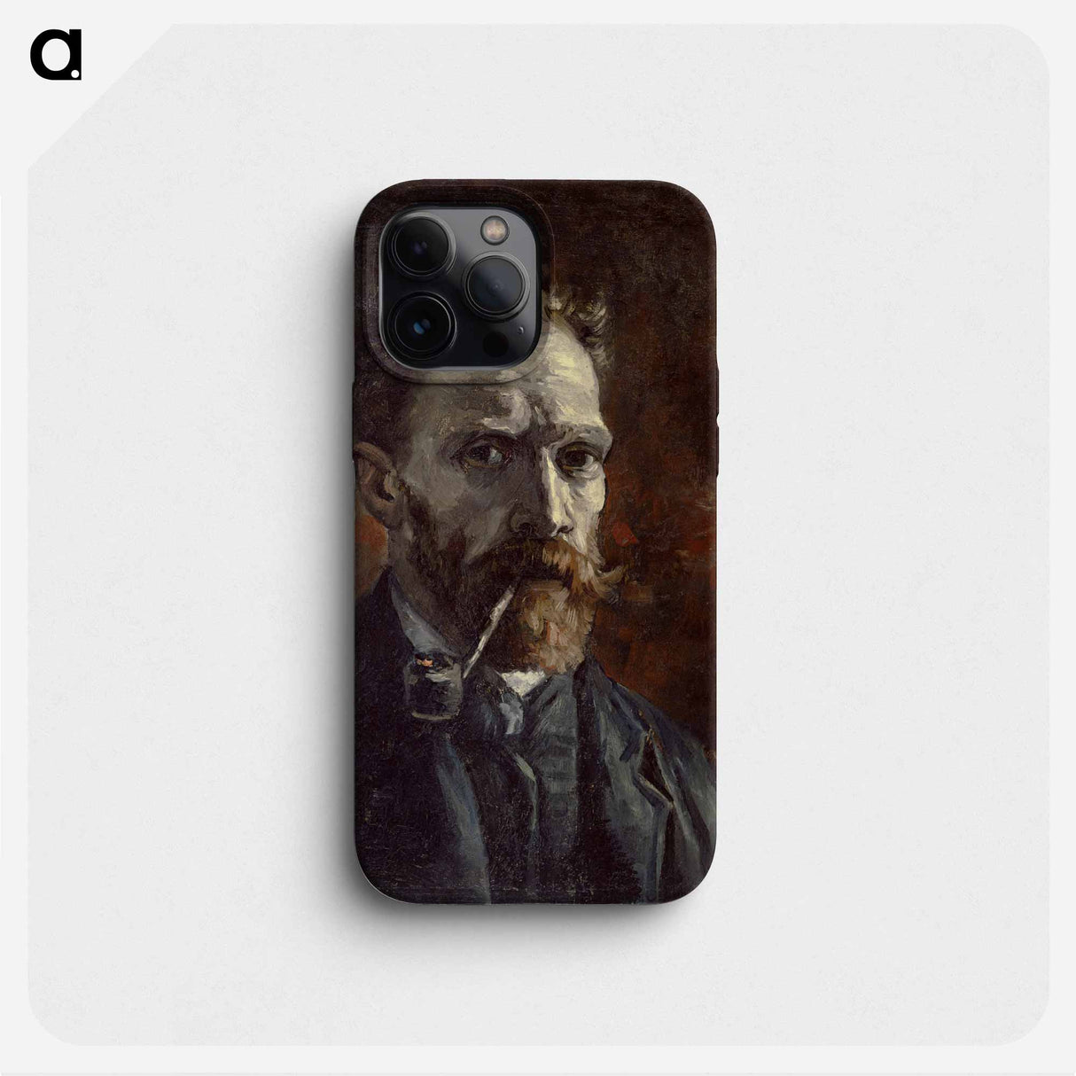 Self-Portrait with Pipe - Vincent van Gogh Phone Case.