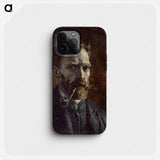 Self-Portrait with Pipe - Vincent van Gogh Phone Case.