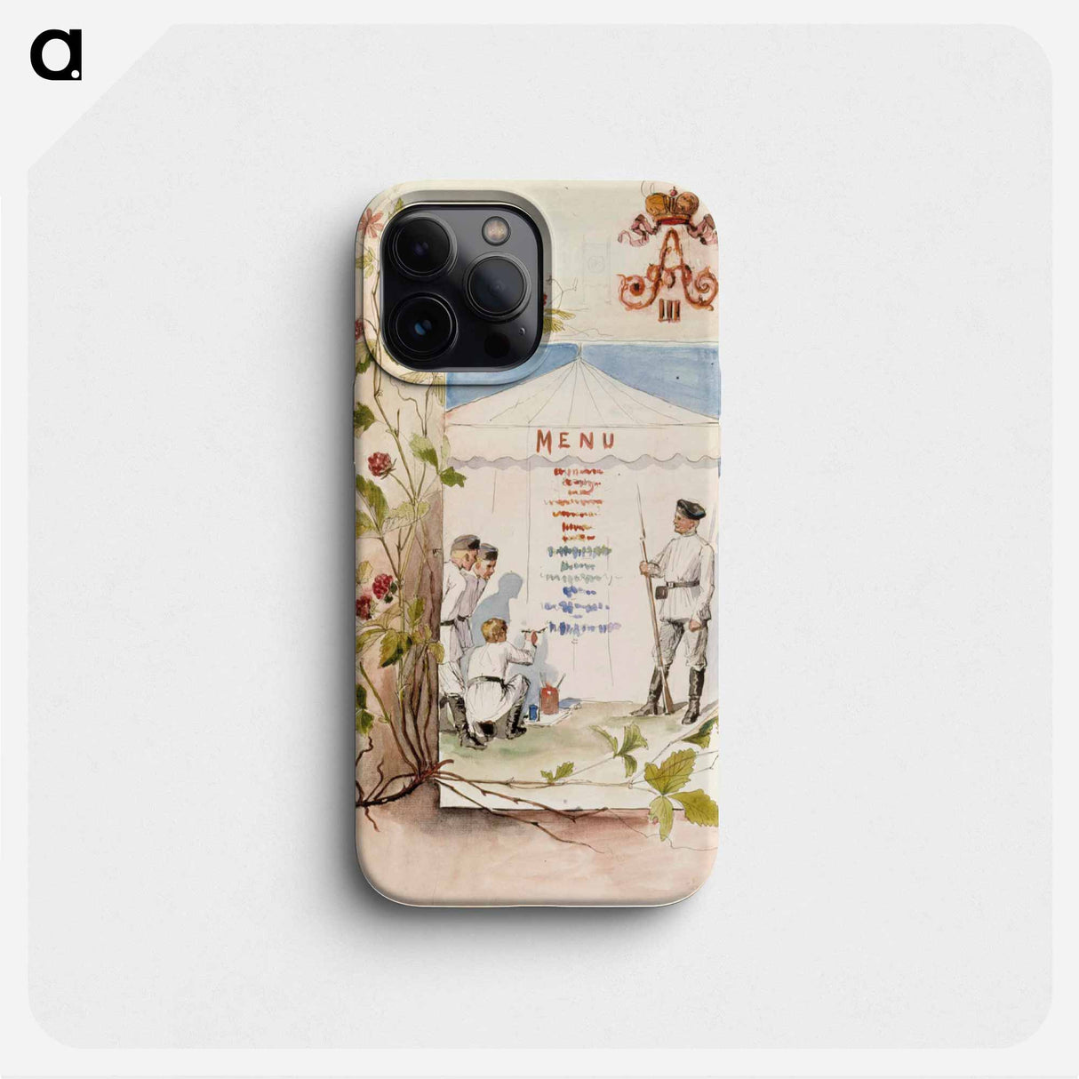 Aleksanteri iii:n vierailun aikainen ruokalista, luonnos - アルバート エーデルフェルト Phone Case.