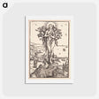アートポストカード-Mary Magdalene is taken to heaven by the angels - アルブレヒト デューラー Postcard.