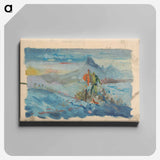 Hunters in a landscape - アーノルド ピーター ワイズ クビンチャン Canvas.