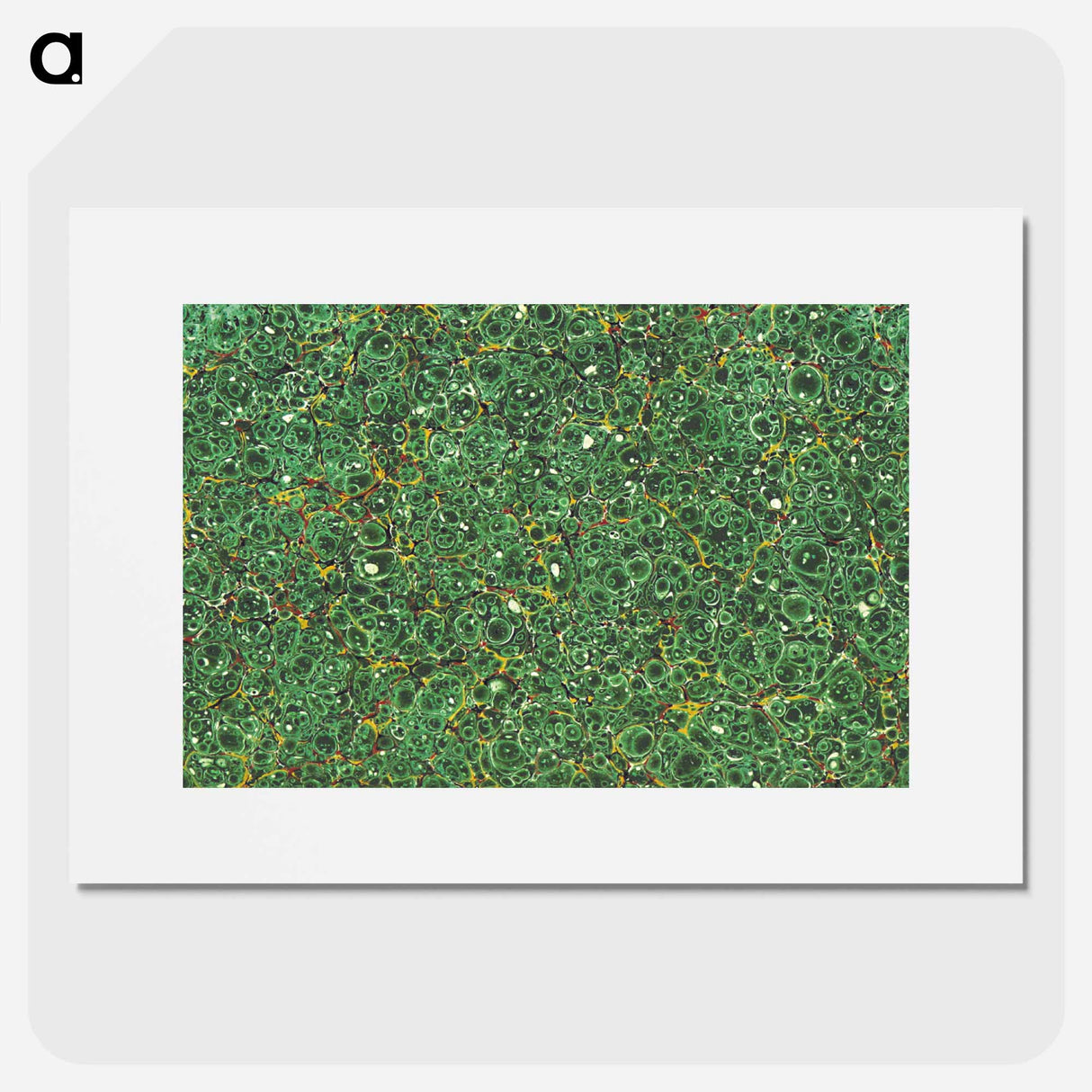 アートポスター-Abstract Green Pattern
 - 大英図書館 Poster.